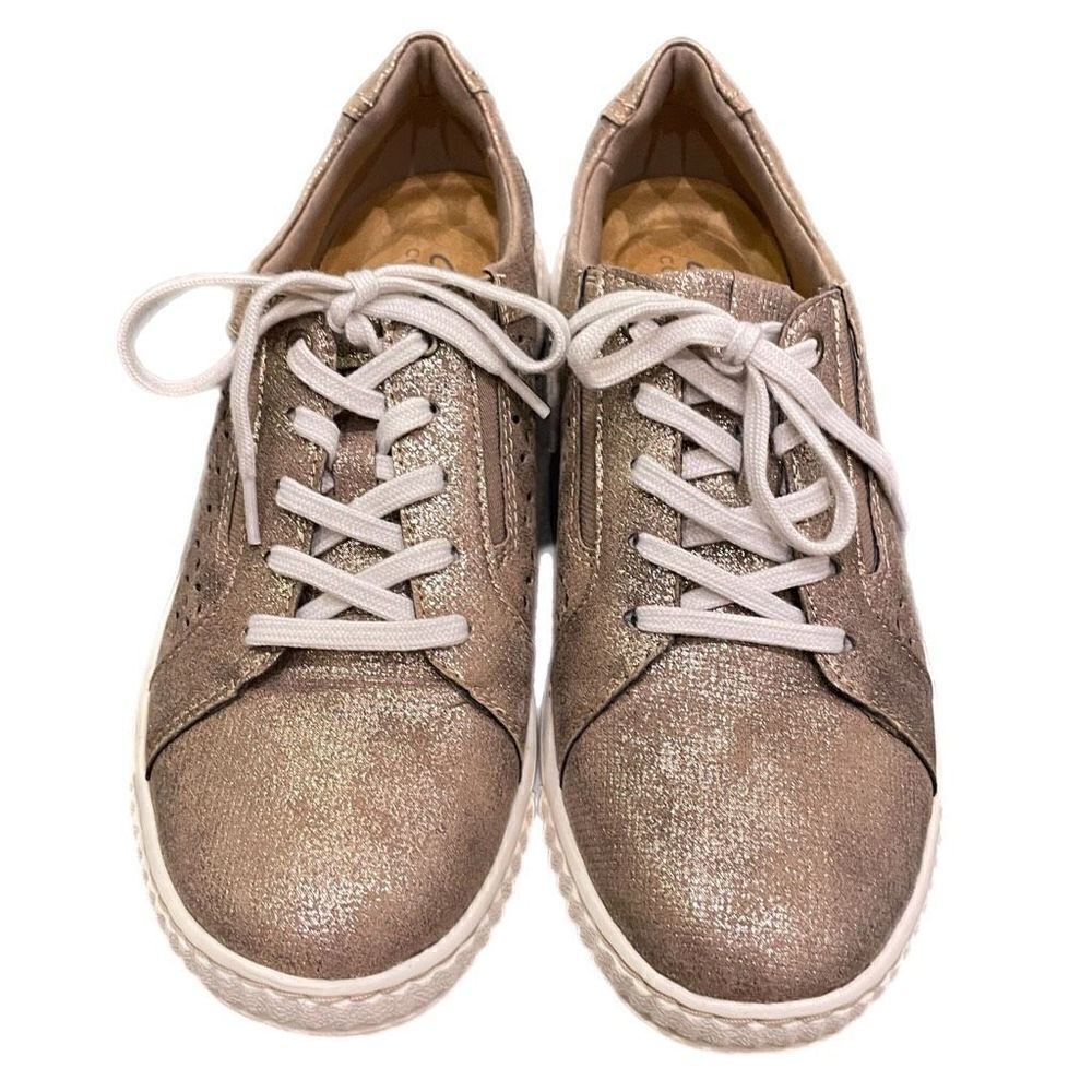 Clarks Collection Casual Sneakers - Caroline Ella Metallic
